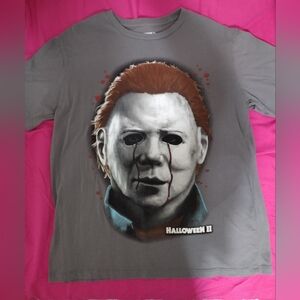 🟥Men's Gray Halloween II Graphic T-Shirt